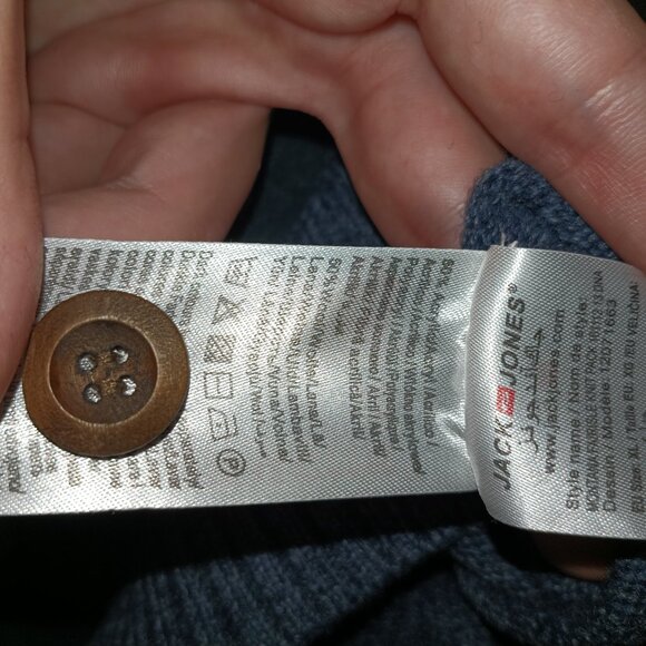 Jack & Jones Vintage Copper Riveted Shirt Wool Jumper [XL] -  Brand new with tag - Picture 5 of 6